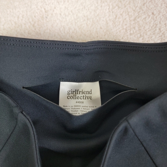 Girlfriend Collective Black High Rise 7/8 Compressive Leggings Sz XS NEW - Picture 6 of 9